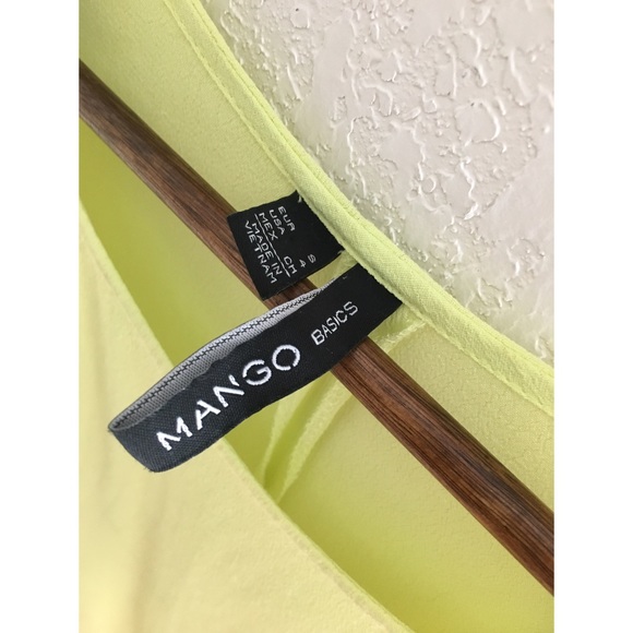 Mango (ASOS) | Neon Yellow Shirt Blouse - Picture 4 of 5